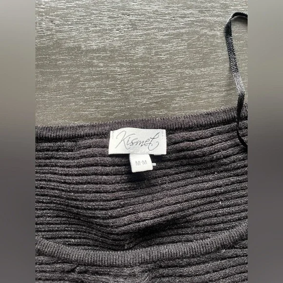 Black Kismet M Wide Fit Classic Long‎ Sleeve Black Sweater - Picture 5 of 5